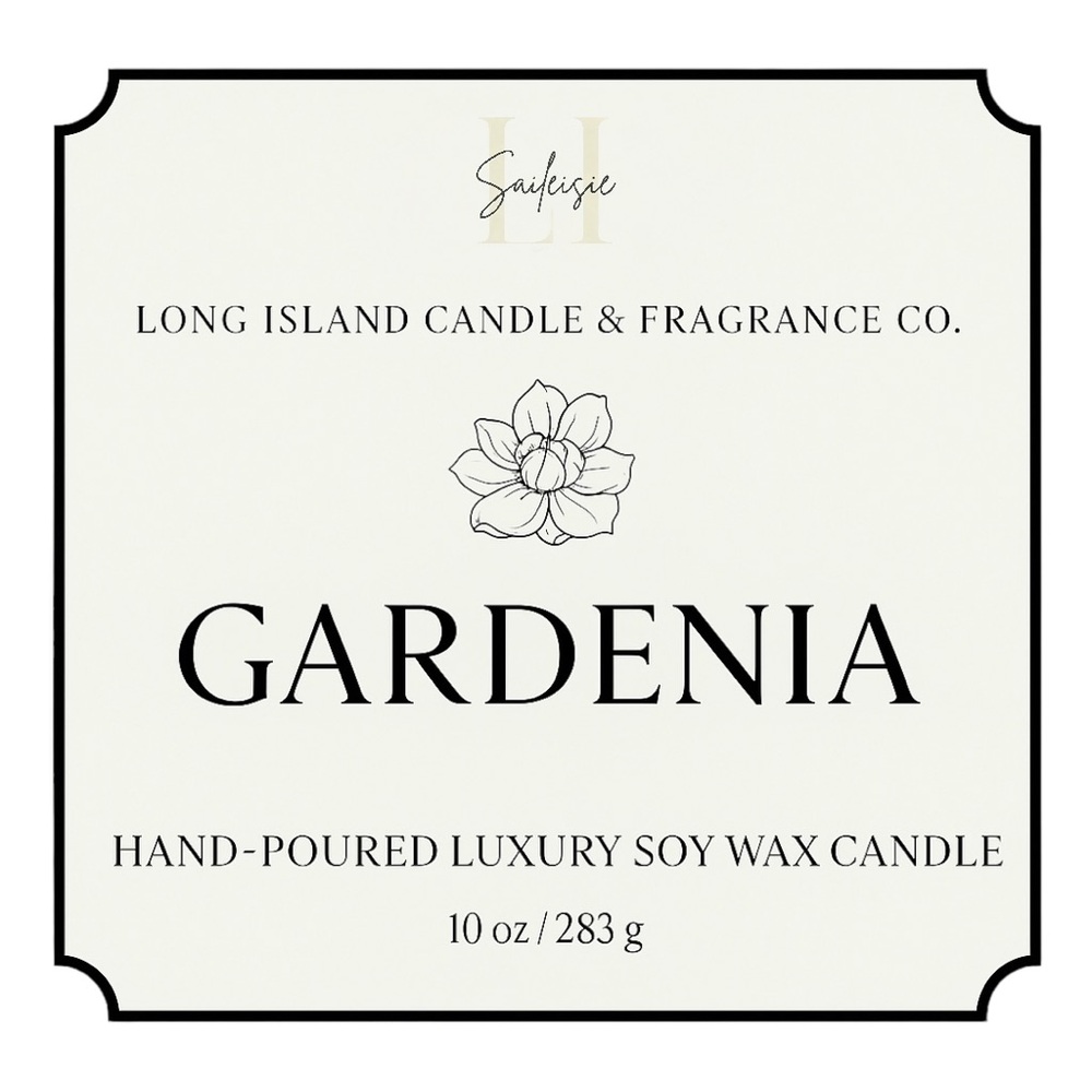 Gardenia Natural Soy Wax Candle | Hand-Poured 10 oz Floral Scent | New - Picture 8 of 8